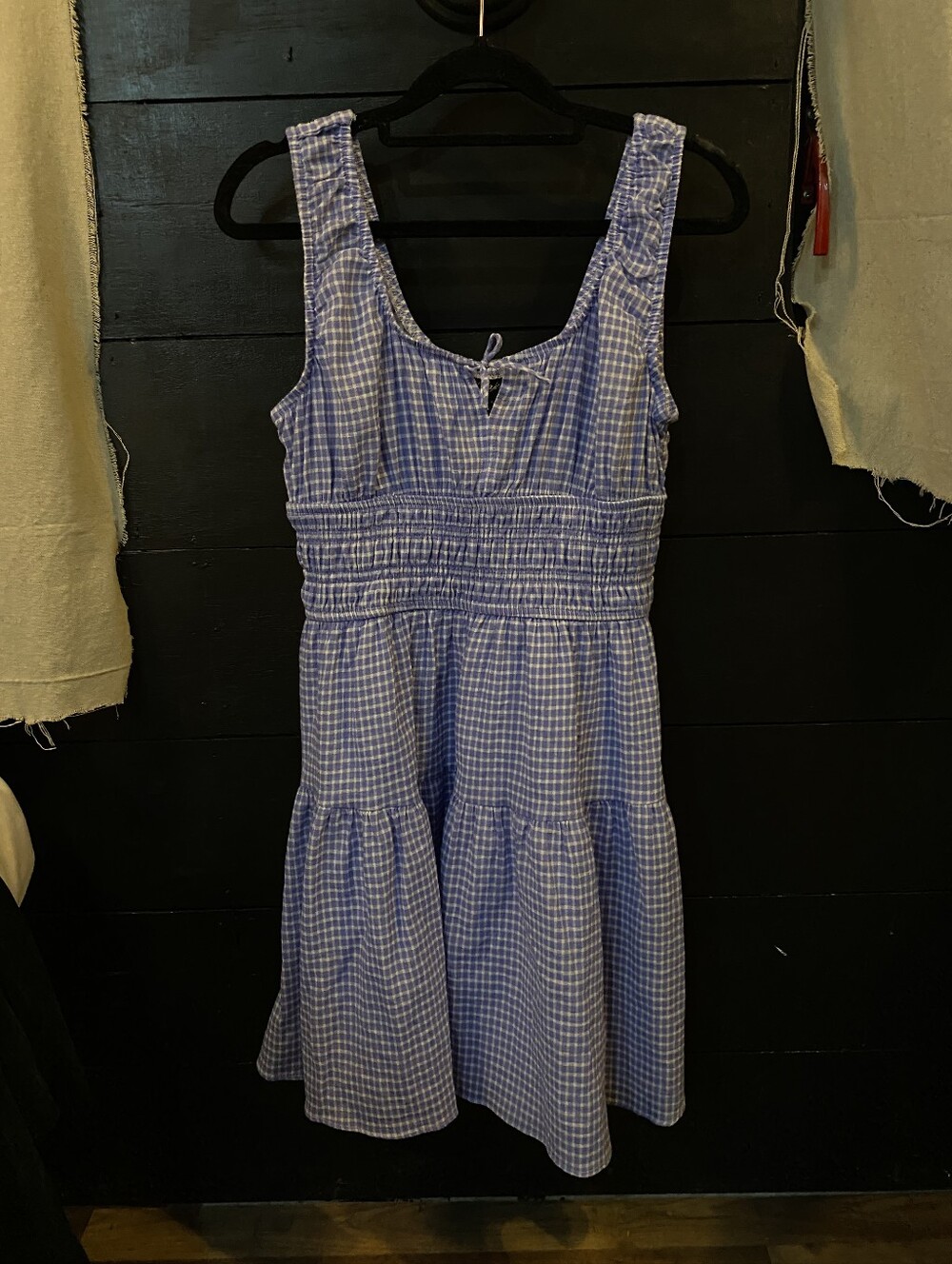 OAK Blue and White Gingham Sleeveless Sundress
